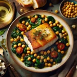 bacalao al horno mediterraneo una facil delicia con espinacas y garbanzos al estilo espanol20240225100246 - Recetas de cocina 3 Bocados