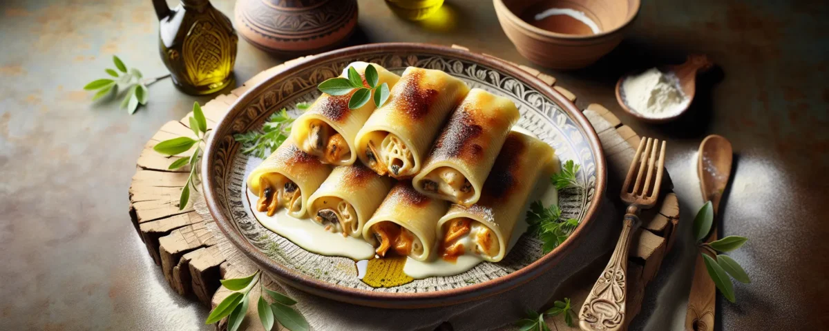 canelones arguinano al estilo mediterraneo una delicia de pollo y champinones al horno desde espana20240225150240 - Recetas de cocina 3 Bocados