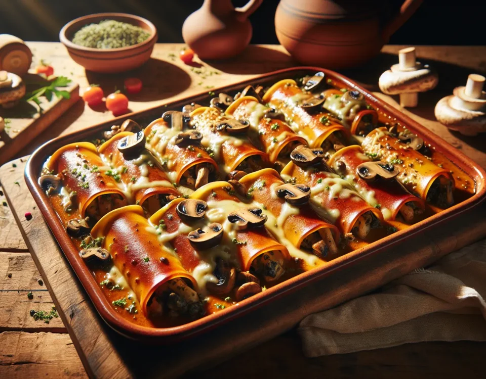 canelones arguinano vegetarianos al horno un festin de champinones y queso emmental al estilo mediterraneo en espana20240225153137 - Recetas de cocina 3 Bocados