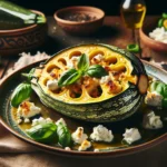 delicia mediterranea recetas con calabacin al horno rellenos de queso de cabra y albahaca cocina saludable y vegetariana desde espana20240225203136 - Recetas de cocina 3 Bocados