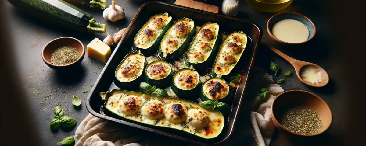 delicias mediterraneas desde espana como preparar calabacines al horno con mozzarella y toques de oregano y albahaca ideal para una dieta vegetariana sin carne20240225200120 - Recetas de cocina 3 Bocados