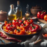 delicias mediterraneas desde espana pimientos rojos y cebolla al horno con toque de azafran recetas de cocina casera espanola para una dieta vegetariana vegana y sin gluten20240225043053 - Recetas de cocina 3 Bocados