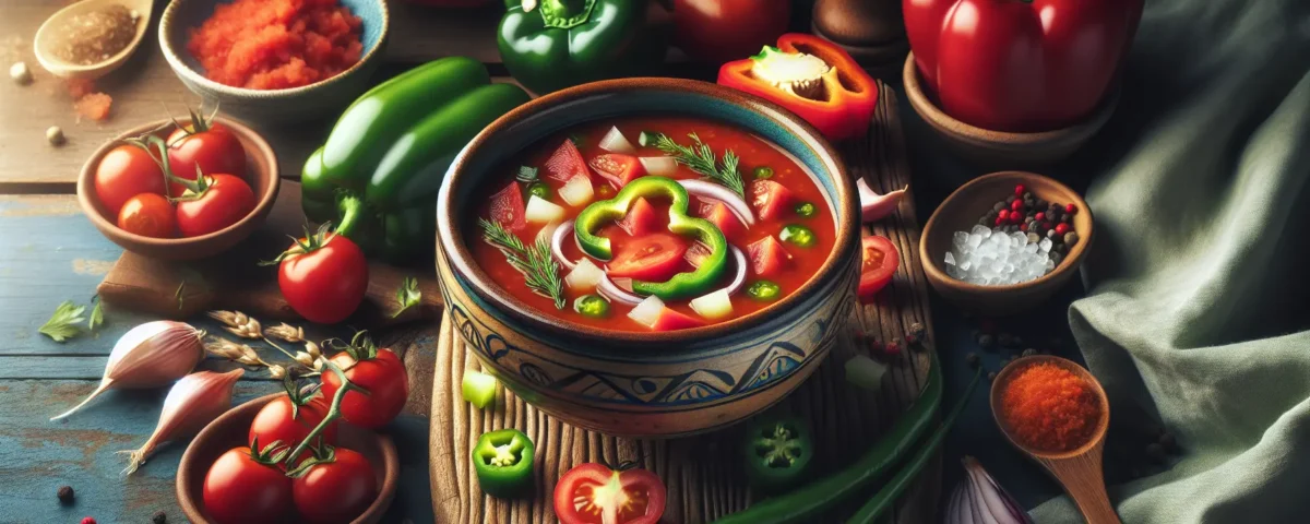 deliciosa receta espanola de gazpacho andaluz refresca tu verano en madrid con tomate cebolla y pimiento verde20240222170211 - Recetas de cocina 3 Bocados