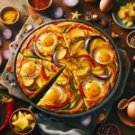 descubre la magia de espana tortilla de patatas con un toque colorido recetas con huevo faciles al estilo mediterraneo20240224213232 - Recetas de cocina 3 Bocados