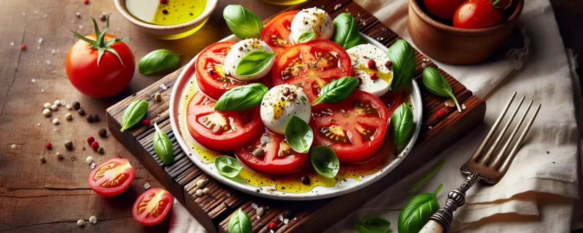 descubre la magia italiana con esta receta de cocina corta ensalada caprese sin coccion y puramente vegetariana20240224131508 - Recetas de cocina 3 Bocados