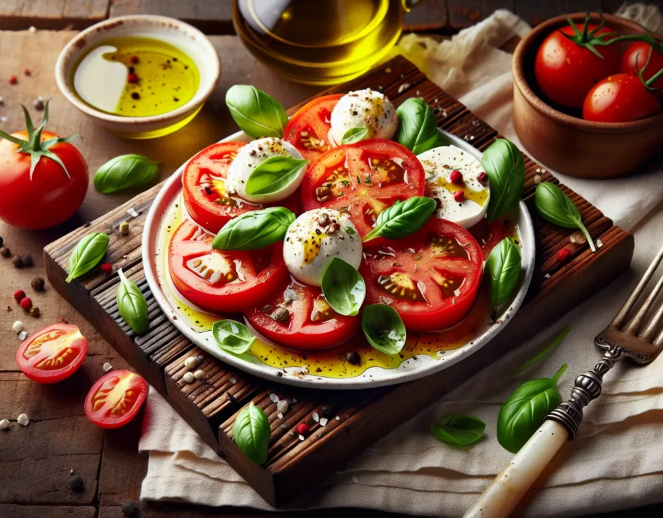 descubre la magia italiana con esta receta de cocina corta ensalada caprese sin coccion y puramente vegetariana20240224131508 - Recetas de cocina 3 Bocados