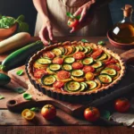 descubre la ultima recetas de lola en la cocina deliciosa tarta de calabacin y tomate al estilo mediterraneo un giro vegetariano y saludable desde espana20240226043359 - Recetas de cocina 3 Bocados