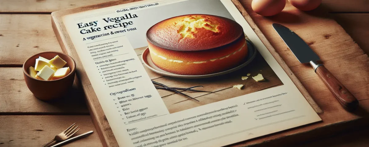 easy vanilla cake recipe a vegetarian baking delight with butter eggs a hint of vanilla global sweet treats unveiled20240223154915 - Recetas de cocina 3 Bocados