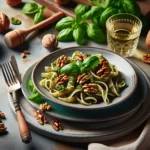 facil y rapida descubre como hacer una receta de cocina corta italiana de pasta con pesto de nueces y albahaca perfecta para vegetarianos en espana20240224193051 - Recetas de cocina 3 Bocados