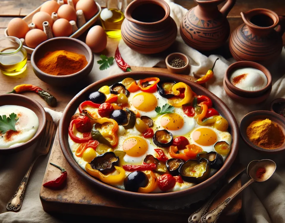 huevos a la mediterranea la receta facil y rapida con sabor espanol apta para vegetarianos y carnivoros20240224203103 - Recetas de cocina 3 Bocados