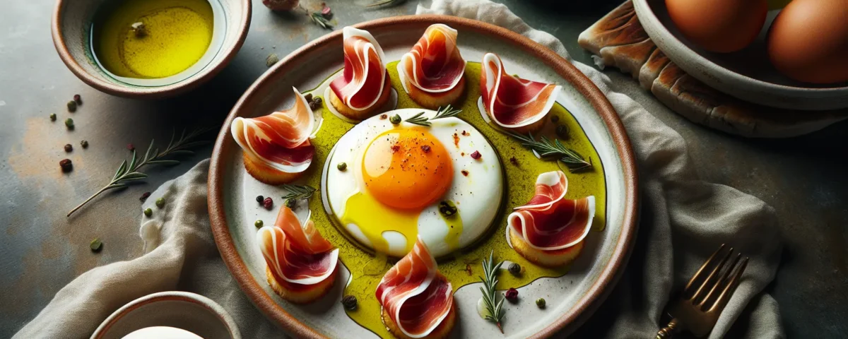 huevos al plato con un toque espanol recetas con huevo faciles aceite de oliva y jamon serrano20240224200110 - Recetas de cocina 3 Bocados