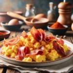 huevos revueltos al estilo espanol una delicia con jamon serrano y pimenton recetas con huevo faciles y saludables desde espana20240225003248 - Recetas de cocina 3 Bocados