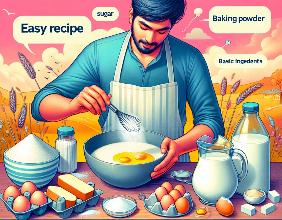 receta facil en ingles como hacer un pastel esponjoso desde madrid con amor ingredientes basicos20240217020312 - Recetas de cocina 3 Bocados