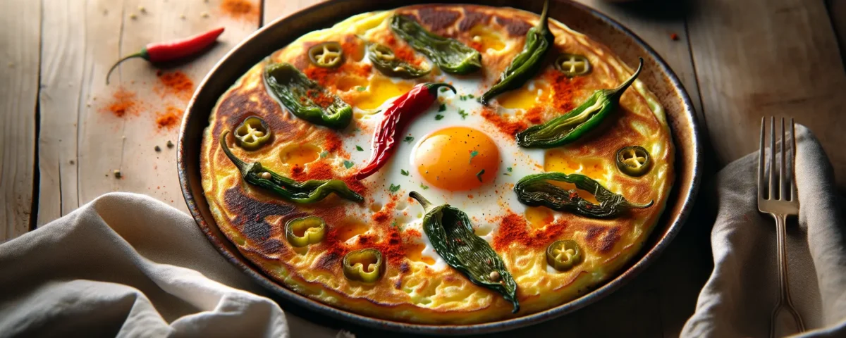 tortilla espanola reinventada recetas con huevo faciles con un toque vegetariano de pimientos del padron y pimenton al estilo espanol perfecta para omnivoros curiosos 20240224220103 - Recetas de cocina 3 Bocados