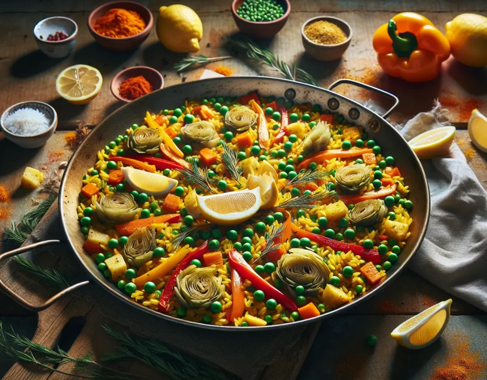 deliciosa paella vegetariana sin gluten y sin lactosa una receta de cocina espanola facil y saludable20240301053043 - Recetas de cocina 3 Bocados