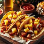 Tacos al Pastor Doraditos con Trozos de Piña