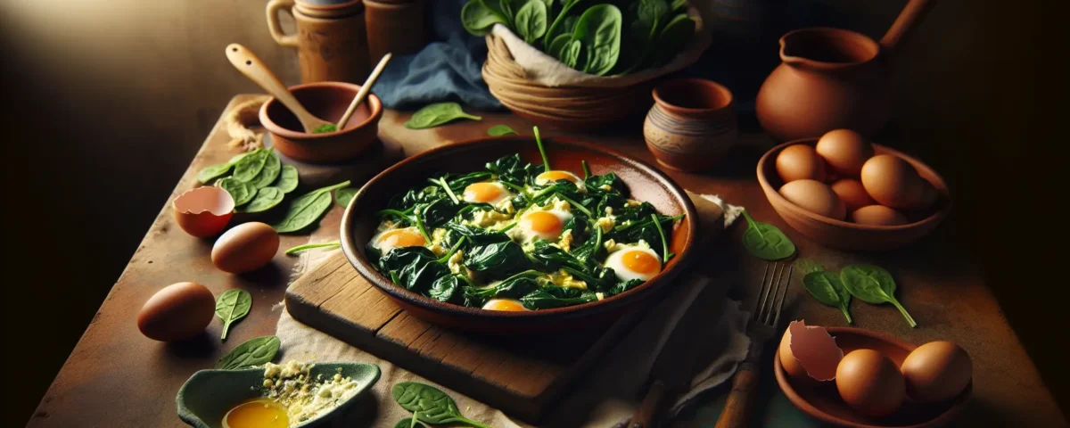 descubre como preparar un delicioso salteado de huevos y espinacas al estilo mediterraneo receta vegetariana y sin gluten desde espana20240301073213 - Recetas de cocina 3 Bocados