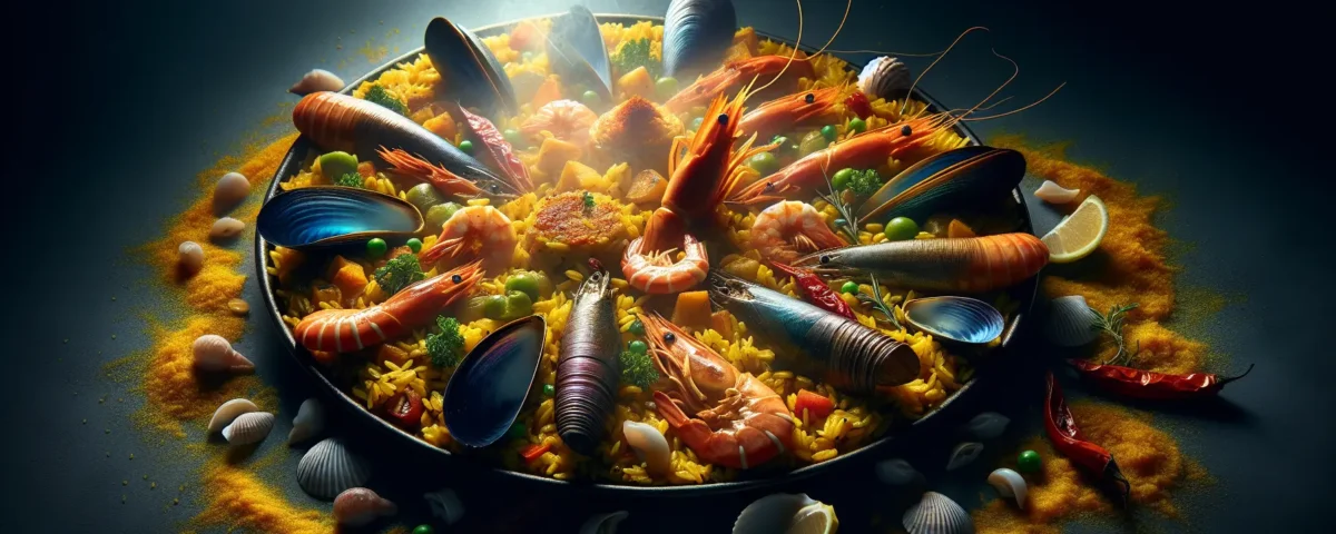 mar y tierra al estilo mediterraneo la recet perfecta de paella valenciana con arroz azafran y mariscos desde espana20240301013139 - Recetas de cocina 3 Bocados