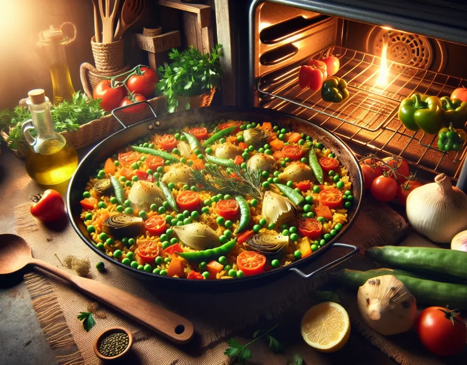 paella vegetariana al horno un festin mediterraneo integral en espana20240301090139 - Recetas de cocina 3 Bocados