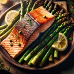 salmon al horno estilo mediterraneo una recet saludable y sin gluten con esparragos y limon desde espana20240301023133 - Recetas de cocina 3 Bocados