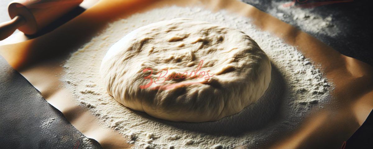 Masa de pizza esponjosa lista para hornear